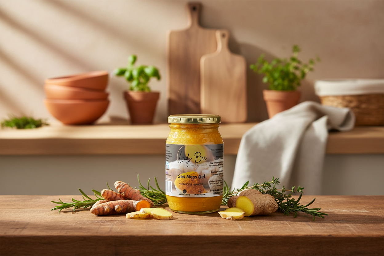 LadyBee's Turmeric Ginger Sea Moss Gel