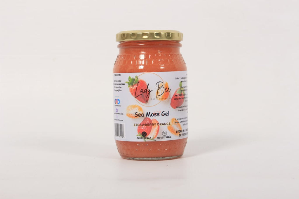 LadyBee's Strawberry Orange Sea Moss Gel 375ml