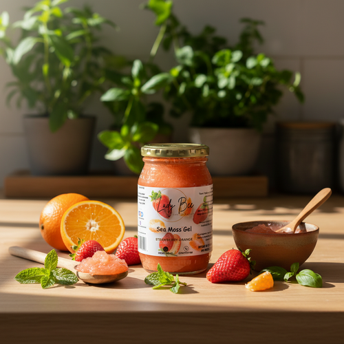 LadyBee's Strawberry Orange Sea Moss Gel 375ml
