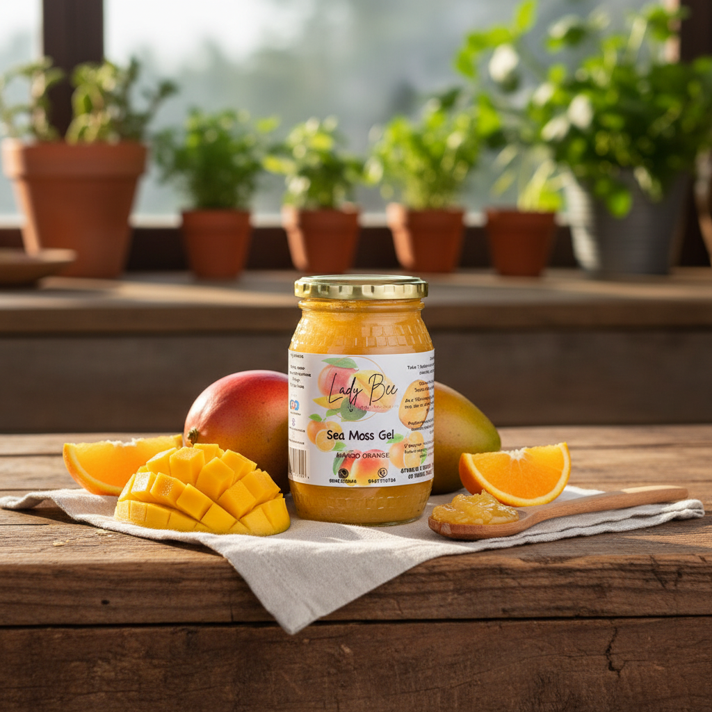 LadyBee's Mango Orange Sea Moss Gel