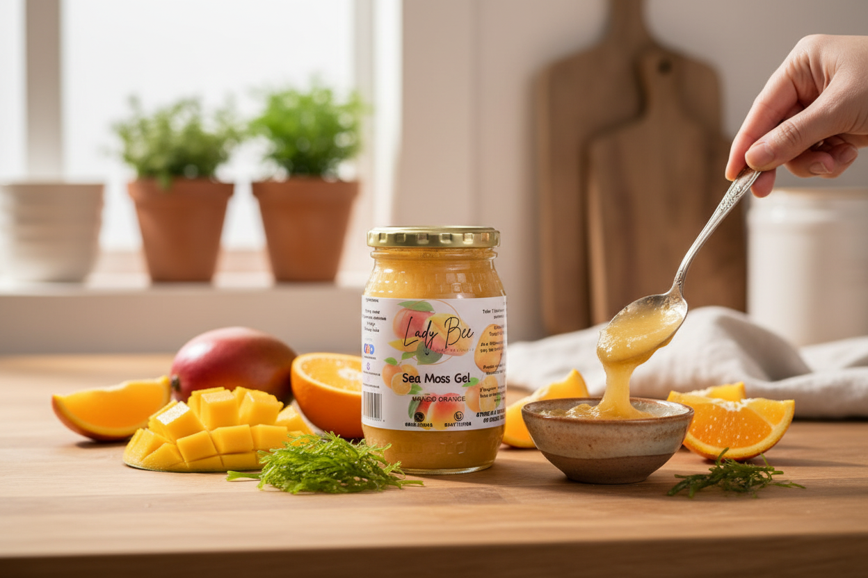 LadyBee's Mango Orange Sea Moss Gel